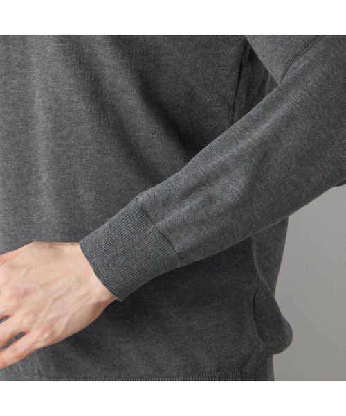 SUIT SELECT（スーツセレクト）の「【おうちで洗える】【RBC】BIZ KNIT クルーネック（ニット/セーター・メンズ・ブラック/グレー/ネイビー・SMALL/MEDIUM/LARGE/X-LARGE）」の12枚目の写真