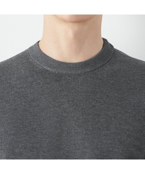 SUIT SELECT（スーツセレクト）の「【おうちで洗える】【RBC】BIZ KNIT クルーネック（ニット/セーター・メンズ・ブラック/グレー/ネイビー・SMALL/MEDIUM/LARGE/X-LARGE）」の11枚目の写真