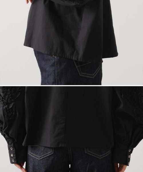 Torrazzo Donna(トラッゾドンナ)の「刺繍ボリュームスリーブブラウス(シャツ/ブラウス・レディース・ブラック・FREE)」の15枚目の写真