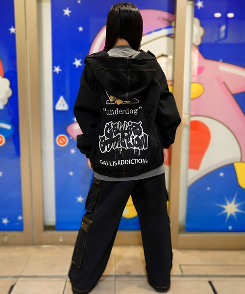 GA×GALFY-安定の別注デニムフードジャケット（その他アウター）｜GALFY