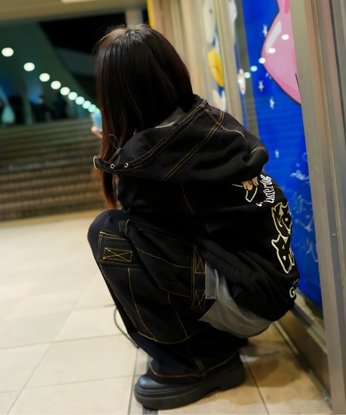 GALFY（ガルフィー）の「【別注】GA×GALFY-安定の別注デニムフードジャケット（その他アウター・メンズ・ブラック/インディゴブルー/ブラウン・XL/L）」の14枚目の写真