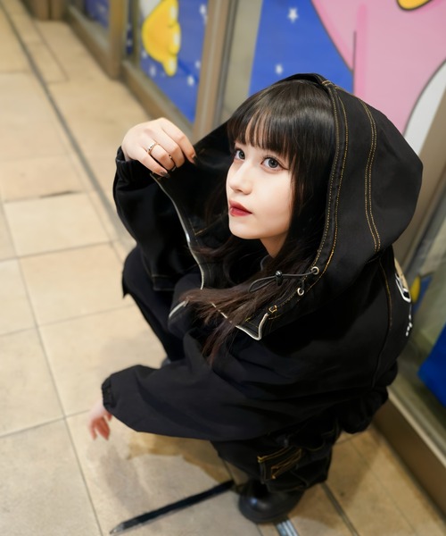 GALFY（ガルフィー）の「【別注】GA×GALFY-安定の別注デニムフードジャケット（その他アウター・メンズ・ブラック/インディゴブルー/ブラウン・XL/L）」の4枚目の写真