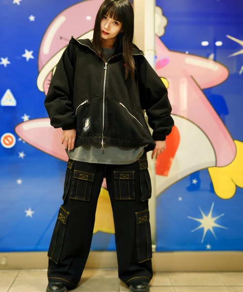 GALFY（ガルフィー）の「【別注】GA×GALFY-安定の別注デニムフードジャケット（その他アウター・メンズ・ブラック/インディゴブルー/ブラウン・XL/L）」の6枚目の写真
