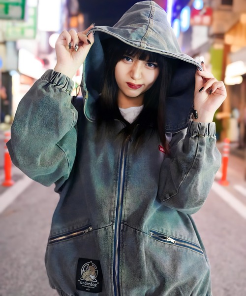 ガルフィー アウター もこもこ ガルフィー GALFY フード付コート 