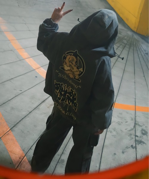 GA×GALFY-安定の別注デニムフードジャケット（その他アウター）｜GALFY