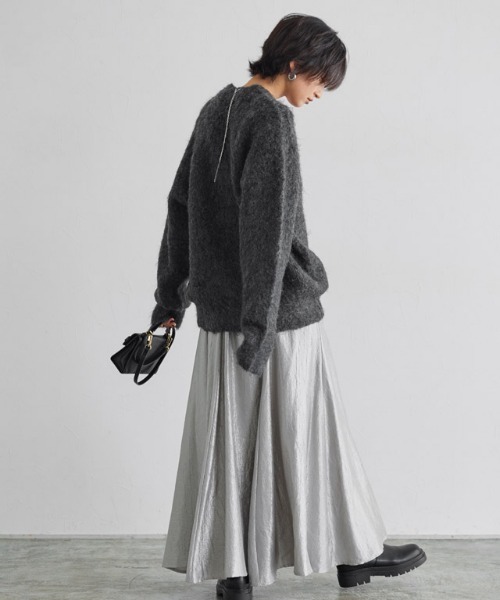 セール】シャギーロングニットカーディガン（カーディガン/ボレロ