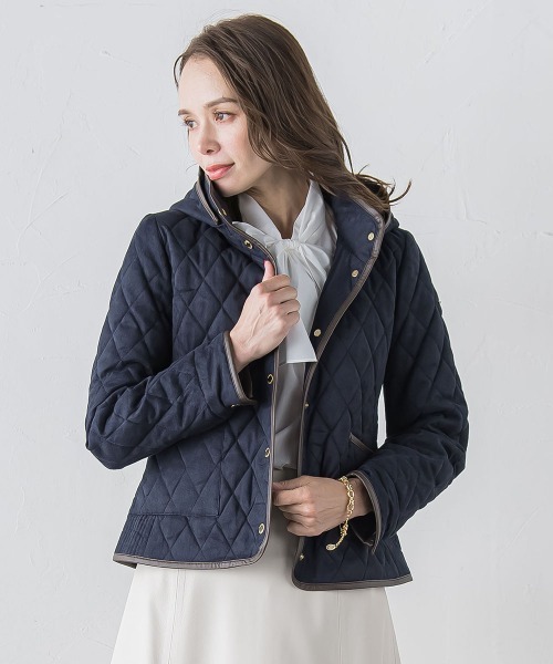 スエード調キルティングジャケット（その他アウター）｜Viaggio Blu