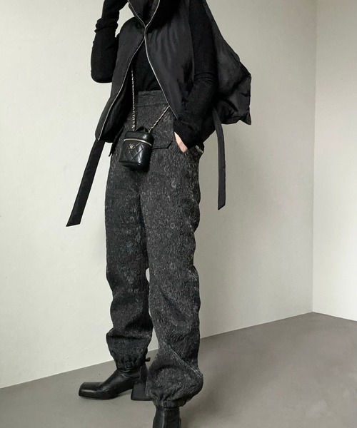 CFT.（シフト）の「スウェルジャガードヘムドローパンツ（その他パンツ・レディース・ブラック・FREE）」の3枚目の写真
