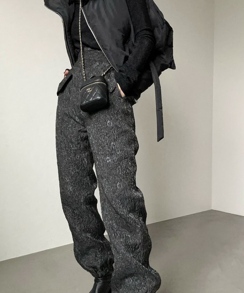 CFT.（シフト）の「スウェルジャガードヘムドローパンツ（その他パンツ・レディース・ブラック・FREE）」の6枚目の写真