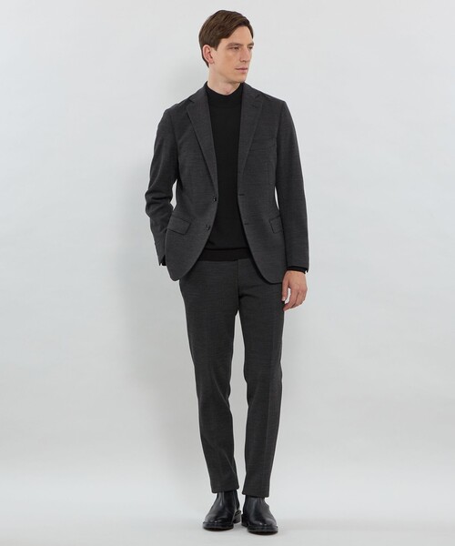 MACKINTOSH LONDON（マッキントッシュ ロンドン）の「【WEB・一部店舗限定】【FLEX JERSEY】マイクロチェックジャージーセットアップジャケット（その他パンツ・メンズ・ネイビー/チャコールグレー・82/78/86/90/94）」の3枚目の写真
