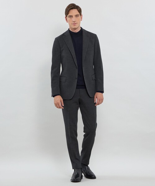 MACKINTOSH LONDON（マッキントッシュ ロンドン）の「【WEB・一部店舗限定】【FLEX JERSEY】マイクロチェックジャージーセットアップジャケット（その他パンツ・メンズ・ネイビー/チャコールグレー・82/78/86/90/94）」の5枚目の写真