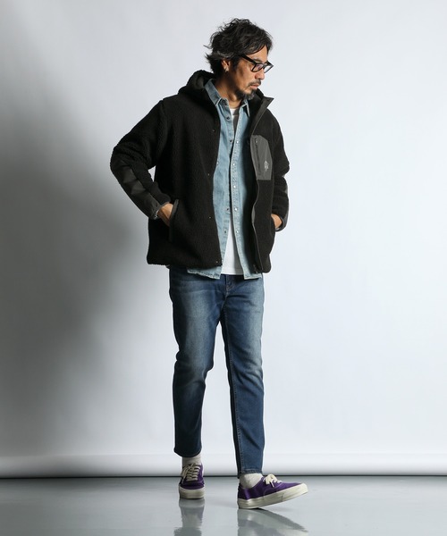 BOA FLEECE HOODIE：ボアフリースパーカー ライトアウター（その他