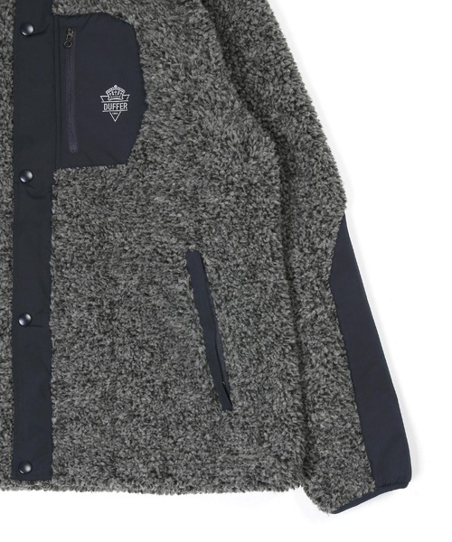 The DUFFER of ST.GEORGE（ザダファーオブセントジョージ）の「BOA FLEECE HOODIE：ボアフリースパーカー ライトアウター（その他アウター・メンズ・チャコールグレー/ブラック/ネイビー・X-LARGE/LARGE/MEDIUM/SMALL）」の18枚目の写真