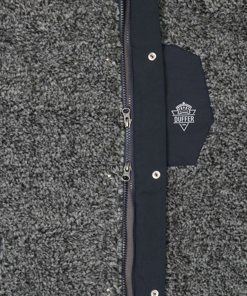 The DUFFER of ST.GEORGE（ザダファーオブセントジョージ）の「BOA FLEECE HOODIE：ボアフリースパーカー ライトアウター（その他アウター・メンズ・チャコールグレー/ブラック/ネイビー・X-LARGE/LARGE/MEDIUM/SMALL）」の22枚目の写真