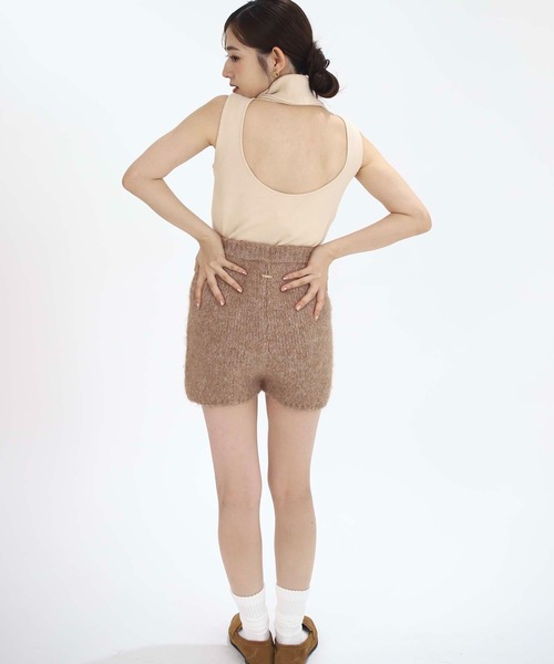 Luan（ルアン）の「【Luan】KNIT MINI PANTS/ニットミニパンツ（その他パンツ・レディース・ベージュ/グレー・1/0）」の18枚目の写真