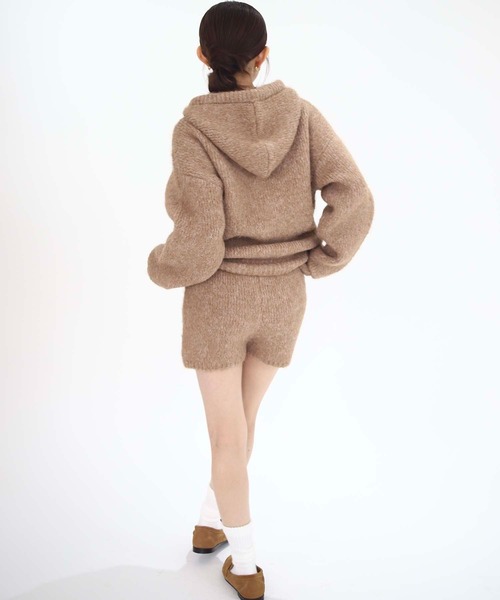 Luan（ルアン）の「【Luan】KNIT MINI PANTS/ニットミニパンツ（その他パンツ・レディース・ベージュ/グレー・1/0）」の12枚目の写真