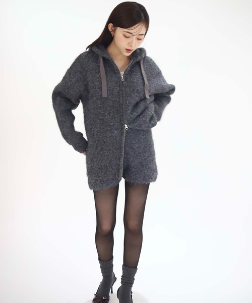 Luan（ルアン）の「【Luan】KNIT MINI PANTS/ニットミニパンツ（その他パンツ・レディース・ベージュ/グレー・1/0）」の7枚目の写真