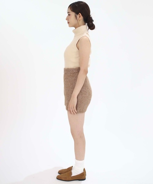 Luan（ルアン）の「【Luan】KNIT MINI PANTS/ニットミニパンツ（その他パンツ・レディース・ベージュ/グレー・1/0）」の14枚目の写真