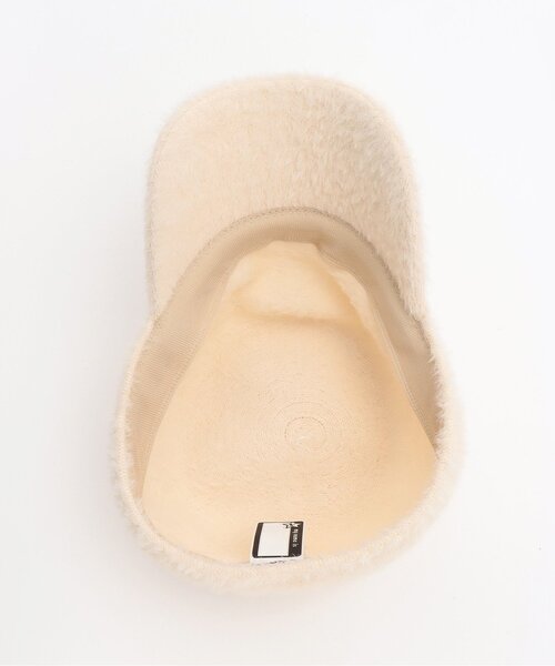 X-girl Stages（エックスガールステージス）の「ロゴ刺しゅうファーキャップ（キャップ・キッズ・ブラック/アイボリー・S(48-52cm)/52-56cm）」の6枚目の写真