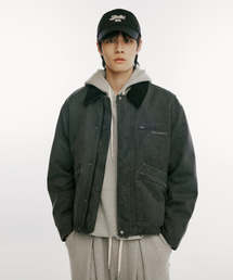 1993STUDIO（1993スタジオ）の「ヴィンテージウォッシングディトロイトワークジャケット_チャコール（その他アウター）」