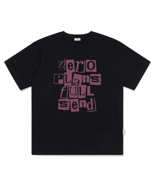 ESCAPEFROM(エスケープフロム)の「ゼロプランプリントオーバーフィット半袖ブラック(Tシャツ/カットソー・レディース・その他・SMALL/MEDIUM/LARGE)」の1枚目の写真