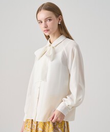 ANAYI（アナイ）の「キカリーフプリントギャザーブラウス