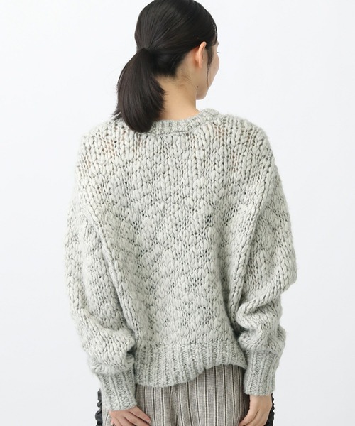 studio CLIP（スタディオクリップ）の「《natural by clip》2ゲージウール混スラブプルオーバー（ニット/セーター・レディース・アイボリー/ライトグレー・FREE）」の16枚目の写真