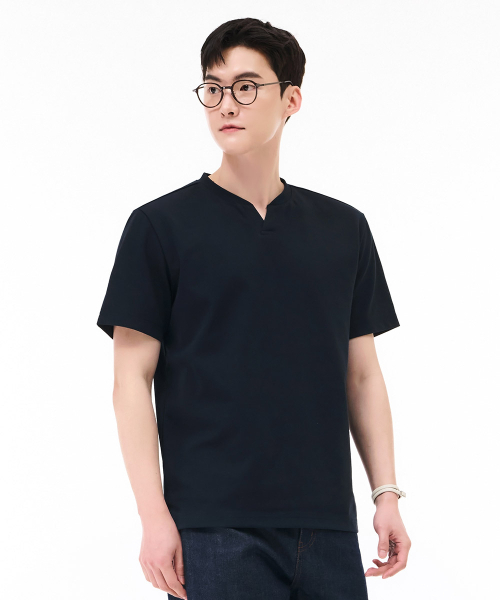 CHASECULT(チェイスカルト)の「メンズネックバリエーション半袖Tシャツ - グリーン(Tシャツ/カットソー・メンズ・ブルー・100/110/95/105)」の3枚目の写真