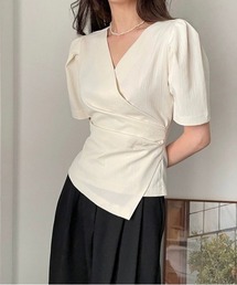 by muni:r（バイ ムニール）の「半袖ブラウス（シャツ/ブラウス）」