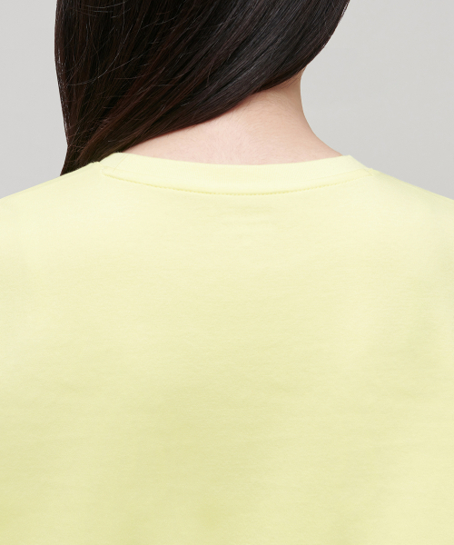 MUSINSA STANDARD WOMAN（ムシンサスタンダードウーマン）の「ウィメンズベーシッククルーネックTシャツ[レモン]（Tシャツ/カットソー・レディース・その他・SMALL/MEDIUM/X-SMALL/LARGE）」の5枚目の写真