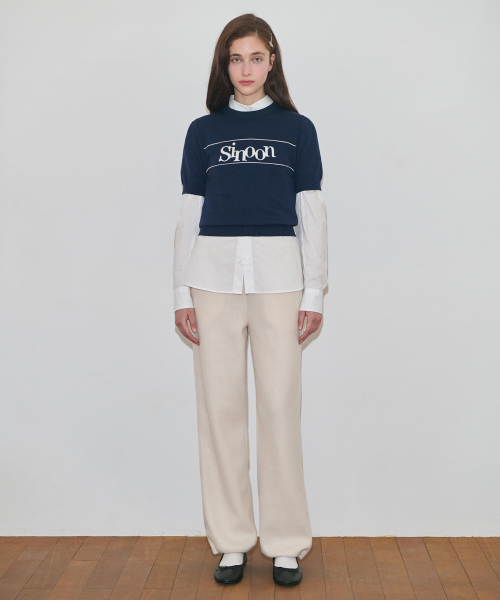 SINOON（シヌーン）の「Basic Over Fit Shirt (White)（シャツ/ブラウス・レディース・ホワイト・FREE）」の4枚目の写真