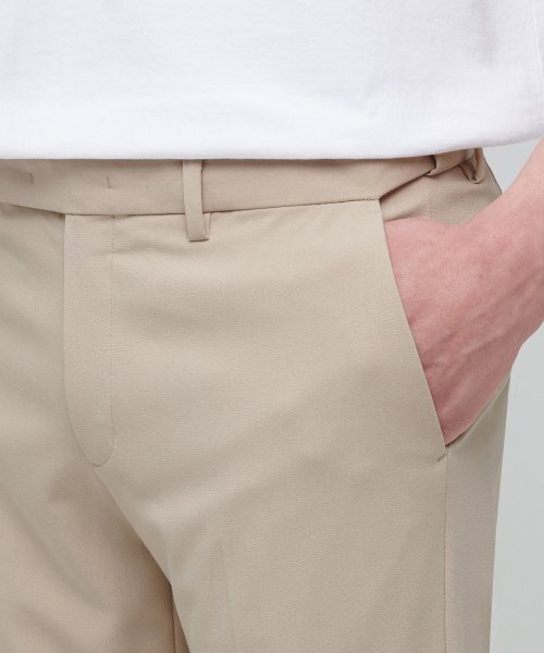MUSINSA STANDARD（ムシンサスタンダード）の「軽量スキニー隠しバンディングクロップドスラックス[ベージュ]（スラックス・メンズ・その他・26/27/28/29/36/34/32/30/31/33/40/38）」の4枚目の写真