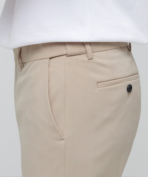 MUSINSA STANDARD（ムシンサスタンダード）の「軽量スキニー隠しバンディングクロップドスラックス[ベージュ]（スラックス・メンズ・その他・26/27/28/29/36/34/32/30/31/33/40/38）」の5枚目の写真