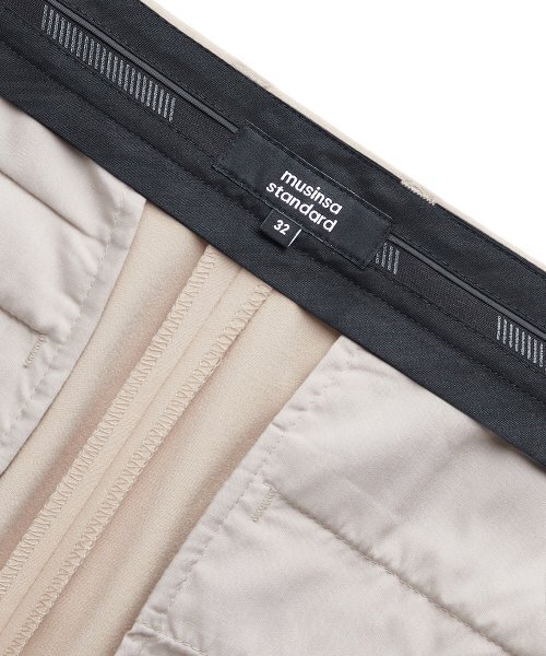 MUSINSA STANDARD（ムシンサスタンダード）の「軽量スキニー隠しバンディングクロップドスラックス[ベージュ]（スラックス・メンズ・その他・26/27/28/29/36/34/32/30/31/33/40/38）」の8枚目の写真