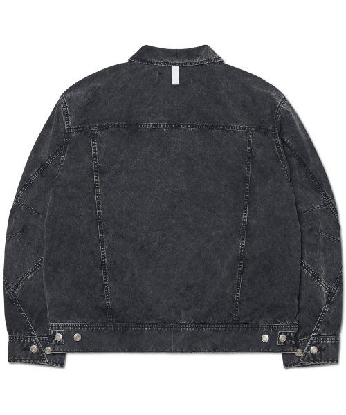 NOMANUAL(NOMANUAL)の「SLASH TRUCKER JACKET - WASHED BLACK(デニムジャケット・レディース・その他・SMALL/MEDIUM/LARGE)」の2枚目の写真