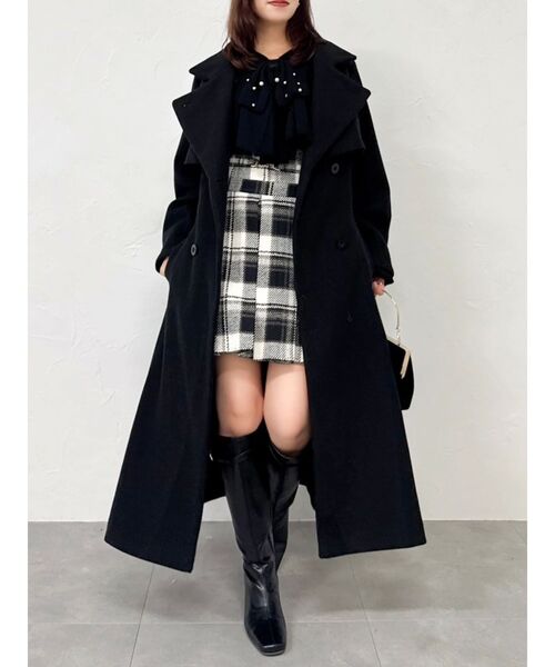 dazzlin(ダズリン)の「ラッフルタイニット(ニット/セーター・レディース・ベージュ/ブラック/グレー/オフホワイト・FREE)」の18枚目の写真