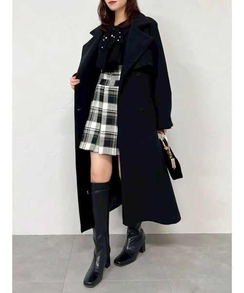 dazzlin(ダズリン)の「ラッフルタイニット(ニット/セーター・レディース・ベージュ/ブラック/グレー/オフホワイト・FREE)」の19枚目の写真