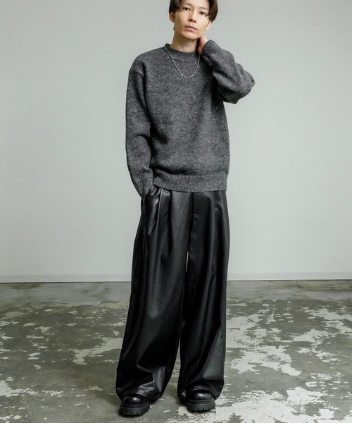 improves（インプローブス）の「ラメスパンコール ニット プルオーバー（ニット/セーター・メンズ・ブラウン/チャコール/グレー・MEDIUM/LARGE）」の6枚目の写真