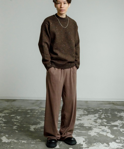 improves（インプローブス）の「ラメスパンコール ニット プルオーバー（ニット/セーター・メンズ・ブラウン/チャコール/グレー・MEDIUM/LARGE）」の10枚目の写真