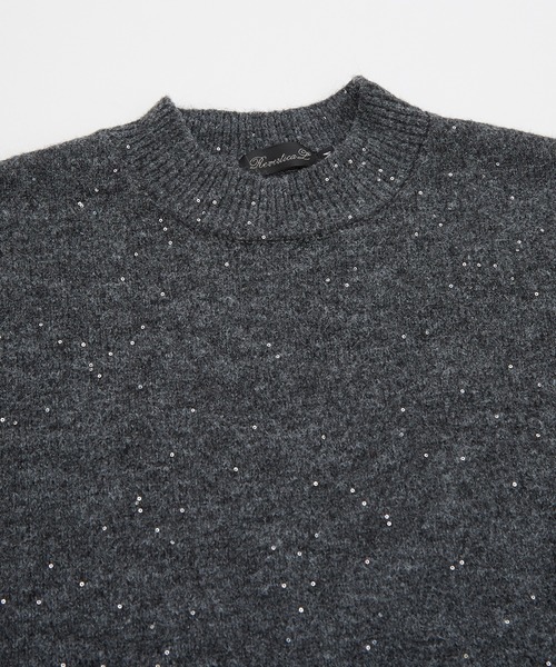 improves（インプローブス）の「ラメスパンコール ニット プルオーバー（ニット/セーター・メンズ・ブラウン/チャコール/グレー・MEDIUM/LARGE）」の12枚目の写真