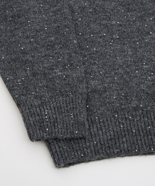 improves（インプローブス）の「ラメスパンコール ニット プルオーバー（ニット/セーター・メンズ・ブラウン/チャコール/グレー・MEDIUM/LARGE）」の13枚目の写真