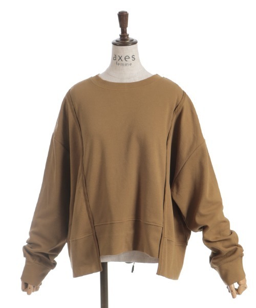 axes femme(アクシーズファム)の「バックジッププルオーバー(Tシャツ/カットソー・レディース・ブラック/チャコール/マスタード・FREE)」の17枚目の写真