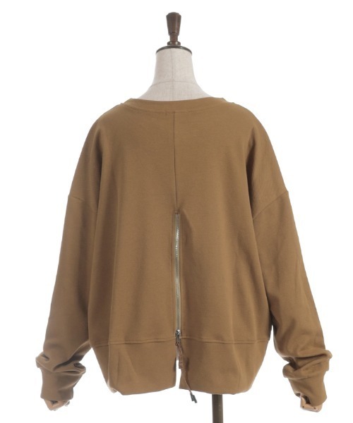 axes femme(アクシーズファム)の「バックジッププルオーバー(Tシャツ/カットソー・レディース・ブラック/チャコール/マスタード・FREE)」の19枚目の写真