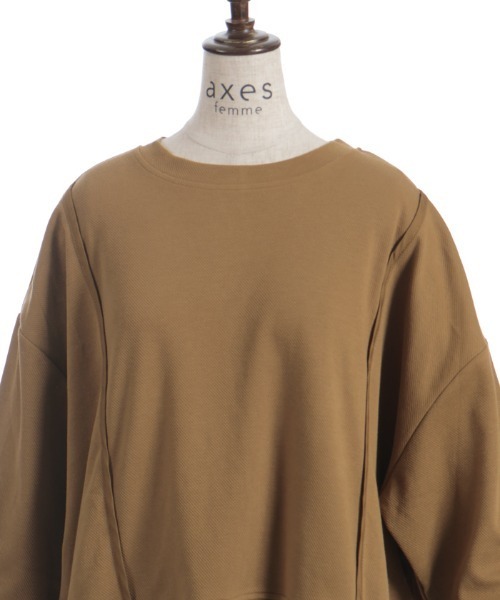 axes femme(アクシーズファム)の「バックジッププルオーバー(Tシャツ/カットソー・レディース・ブラック/チャコール/マスタード・FREE)」の20枚目の写真