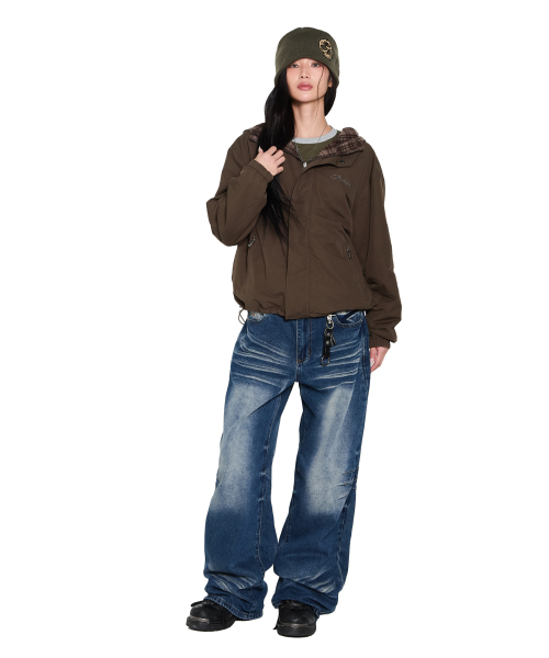 AAKAM(アーカム)の「Washed Zipper Slit Denim Pants (Blue)(デニムパンツ・レディース・その他・2/1)」の7枚目の写真