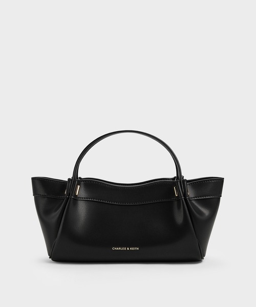Clarice クラリス プリーツダブルハンドルトートバッグ（トートバッグ 
