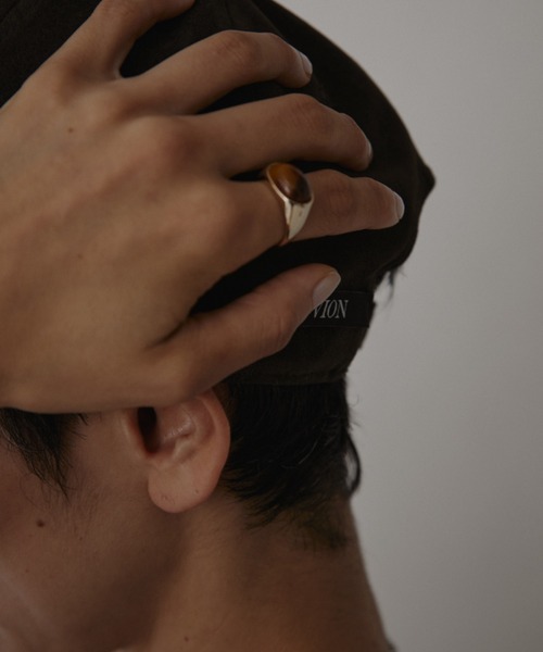 VION(ヴィオン)の「クラシックマーブルストーンリング / Classic Marble Stone Ring(リング・レディース・シルバー/ゴールド・FREE)」の5枚目の写真