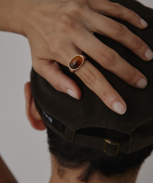 VION(ヴィオン)の「クラシックマーブルストーンリング / Classic Marble Stone Ring(リング・レディース・シルバー/ゴールド・FREE)」の3枚目の写真
