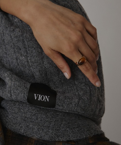 VION(ヴィオン)の「クラシックマーブルストーンリング / Classic Marble Stone Ring(リング・レディース・シルバー/ゴールド・FREE)」の6枚目の写真