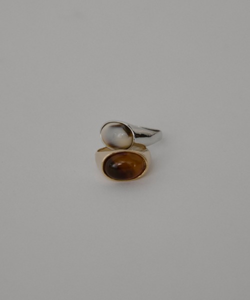 VION(ヴィオン)の「クラシックマーブルストーンリング / Classic Marble Stone Ring(リング・レディース・シルバー/ゴールド・FREE)」の8枚目の写真